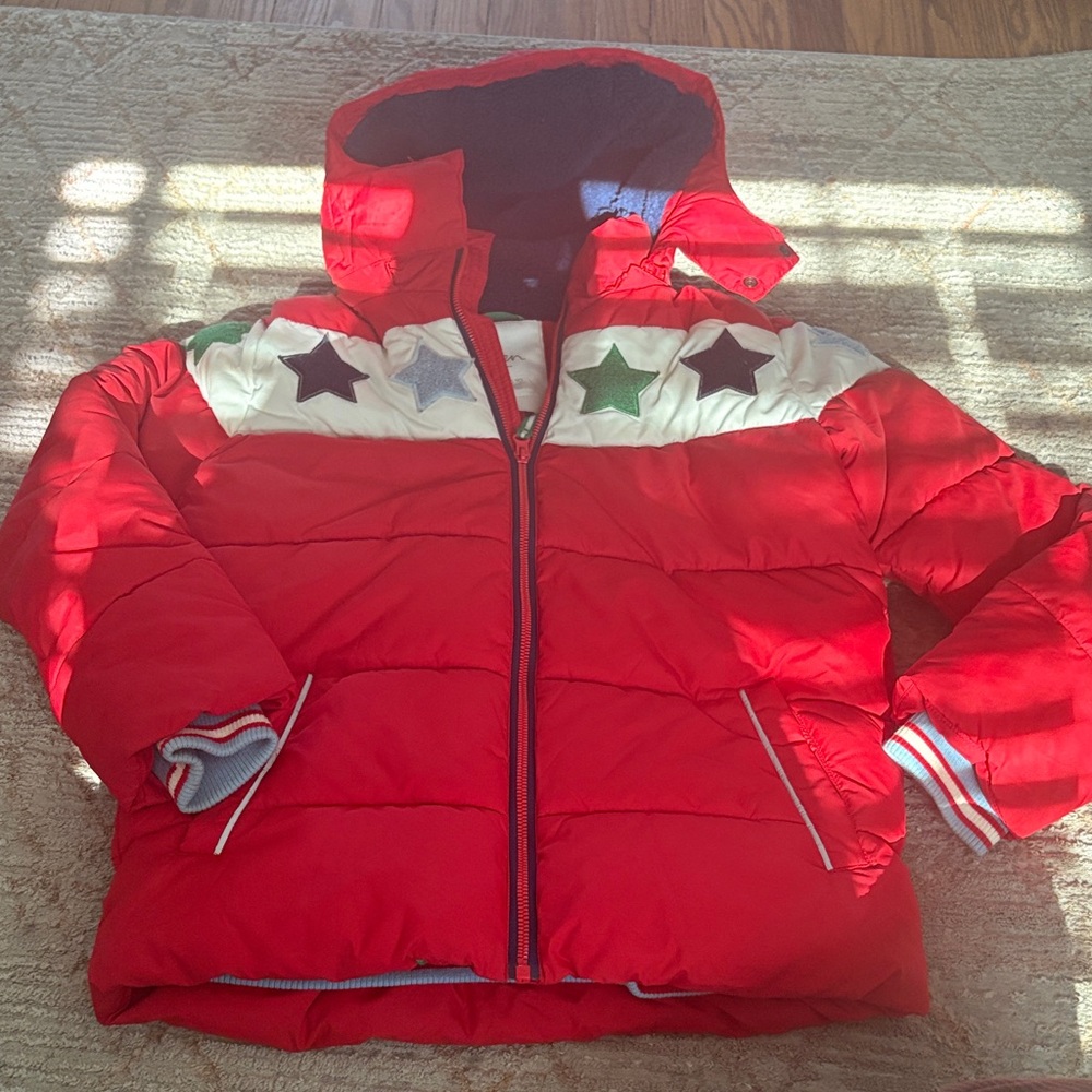 Boden Cosy Star Bouclé Padded Jacket